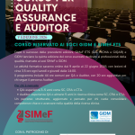 CORSO PER QUALITY ASSURANCE E AUDITOR