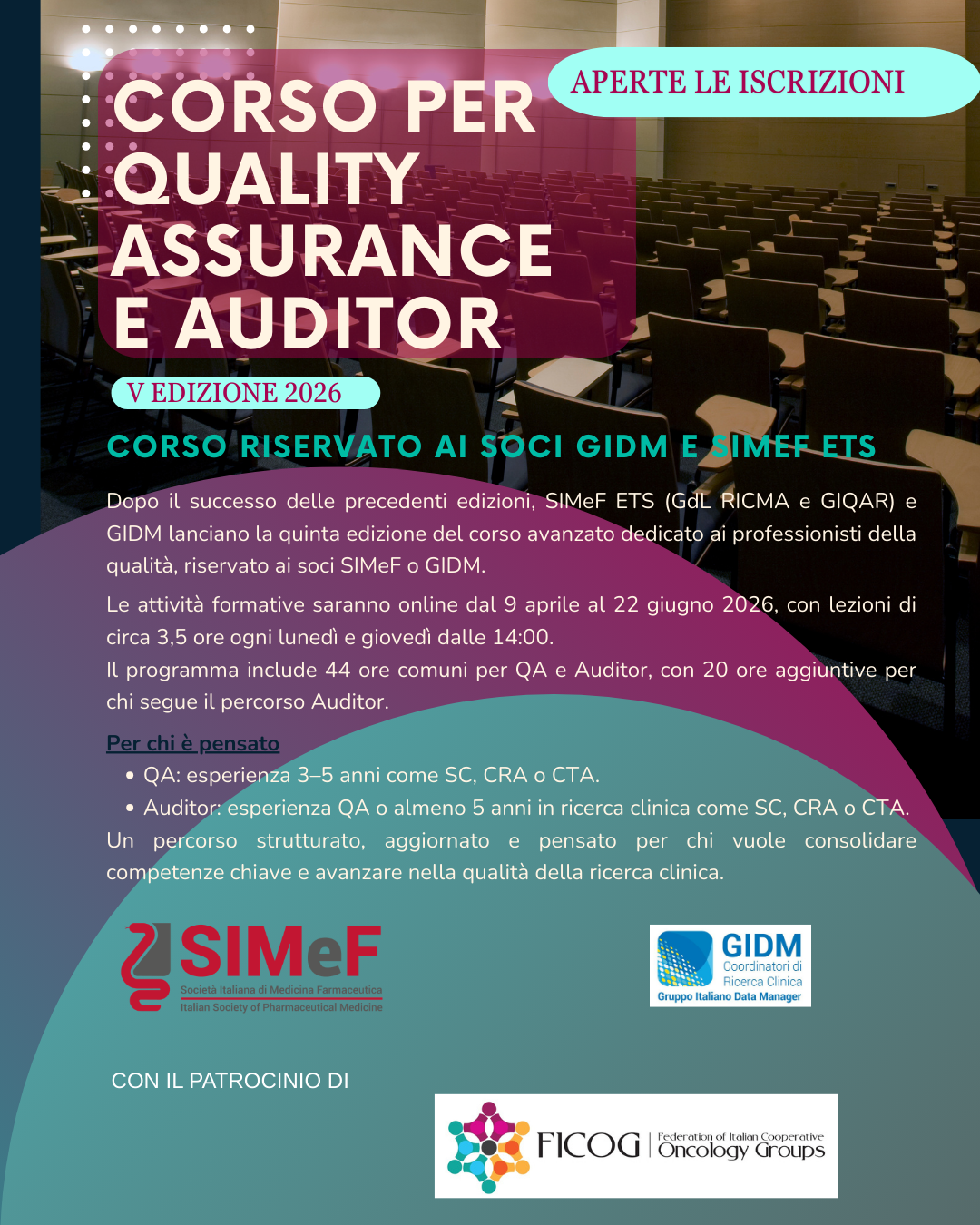 CORSO PER QUALITY ASSURANCE E AUDITOR
