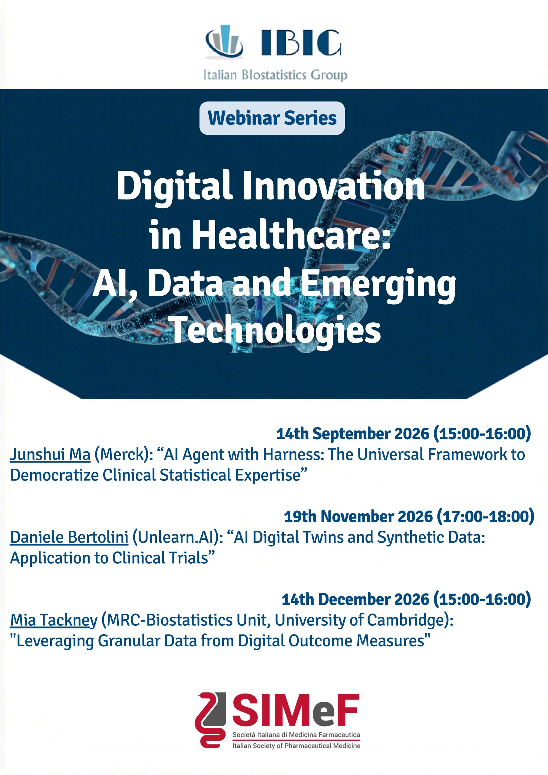 Webinar Series on Digital Innovation in Healthcare: AI, Data and Emerging Technologies